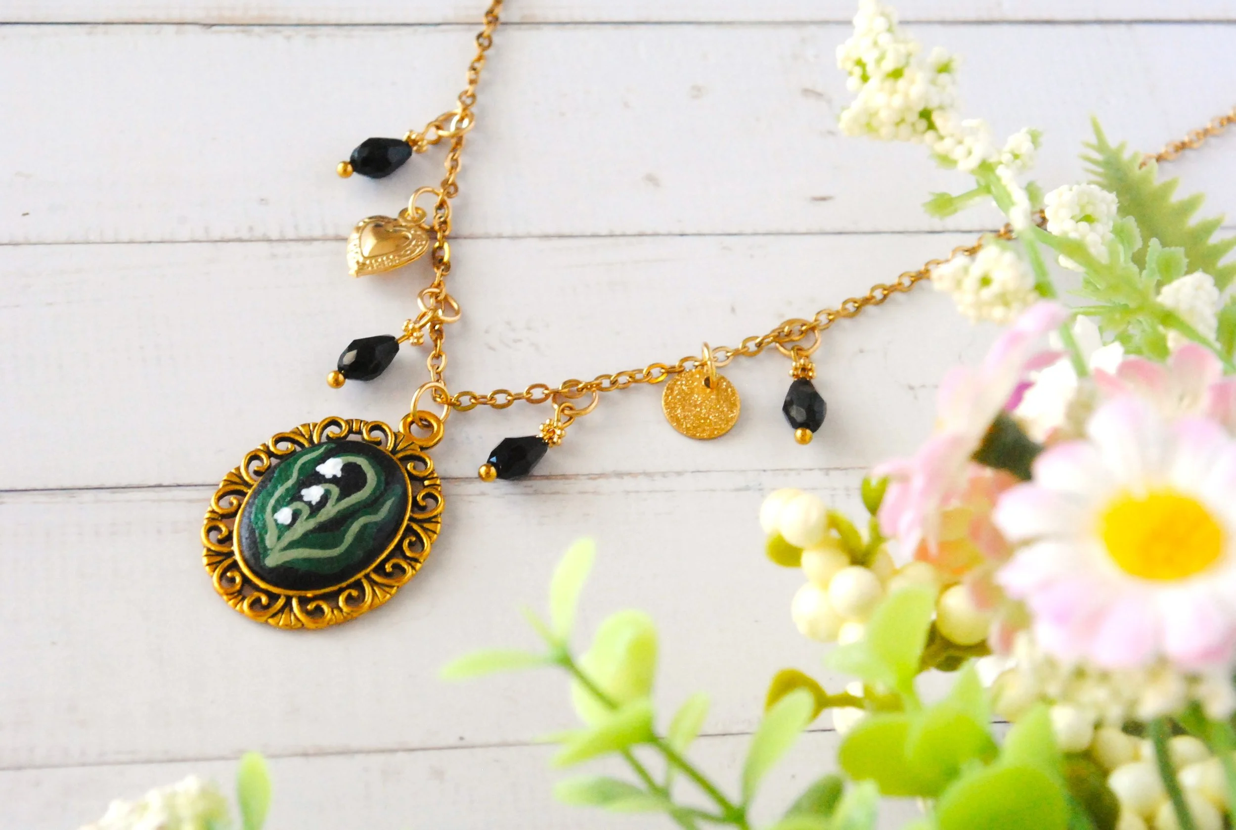Collier Vintage - Les Muguets (or)