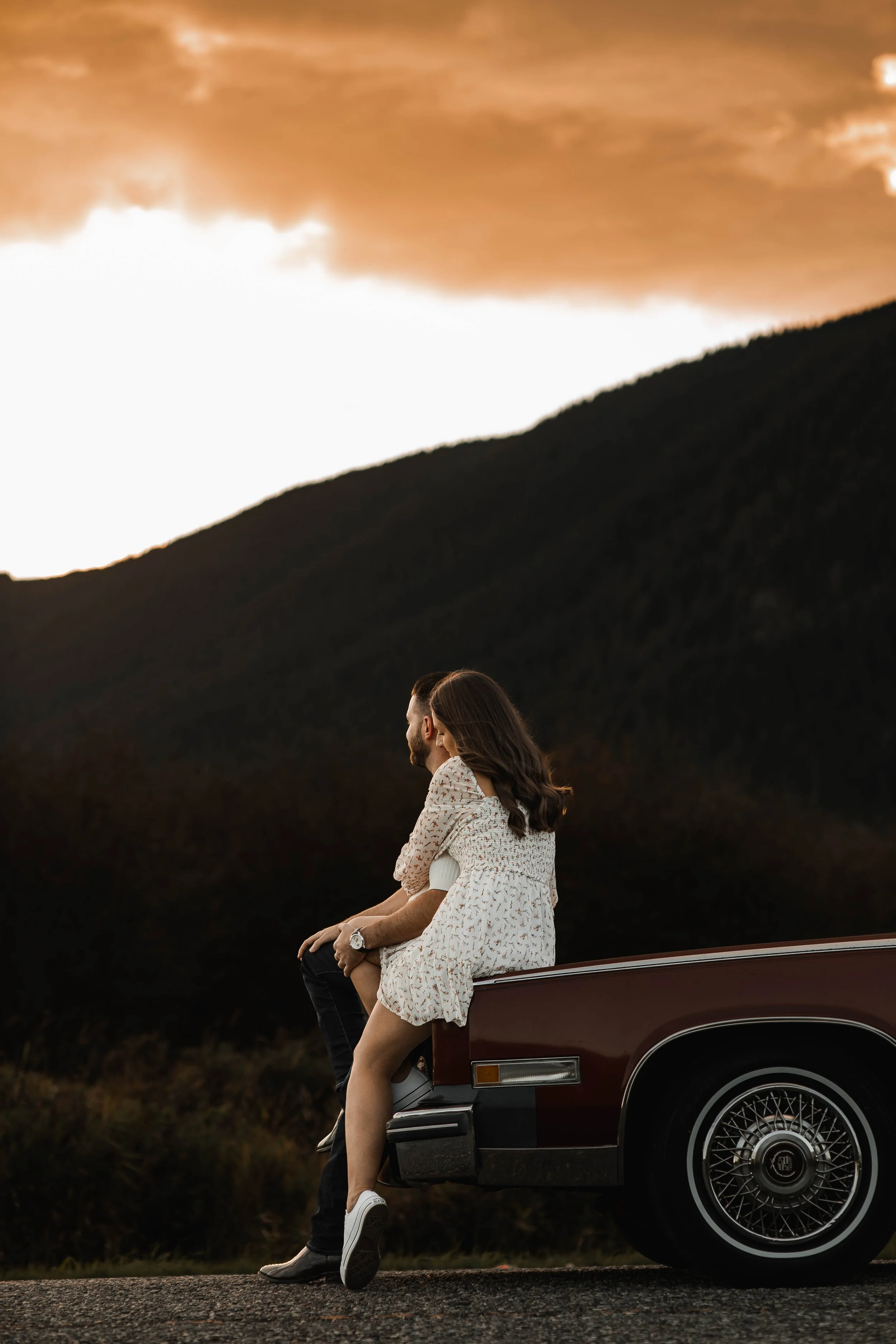 Elegant engagement portraits for couples planning their dream wedding.