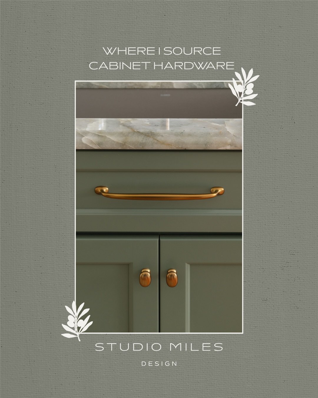 Hardware is one of the smallest details in a room, but it can shape the character of the entire space.

A soft curve, a substantial pull, the warmth of brass against painted cabinetry - each brings something different to the design. I consider the ca