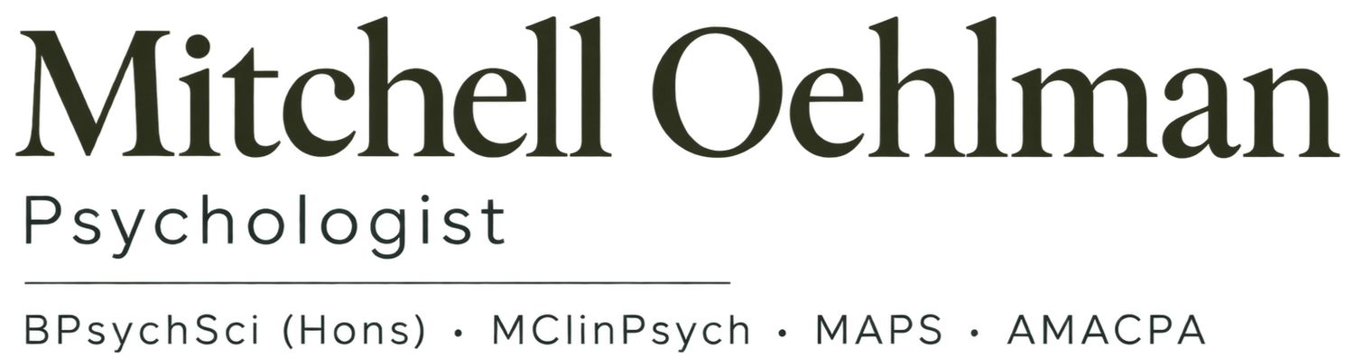 Mitchell Oehlman · Psychologist in Spring Hill, Brisbane