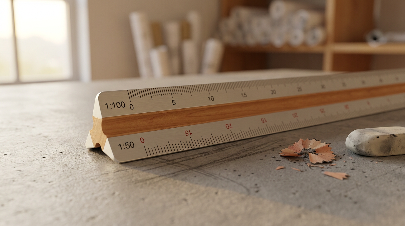 Triangular Scale Ruler