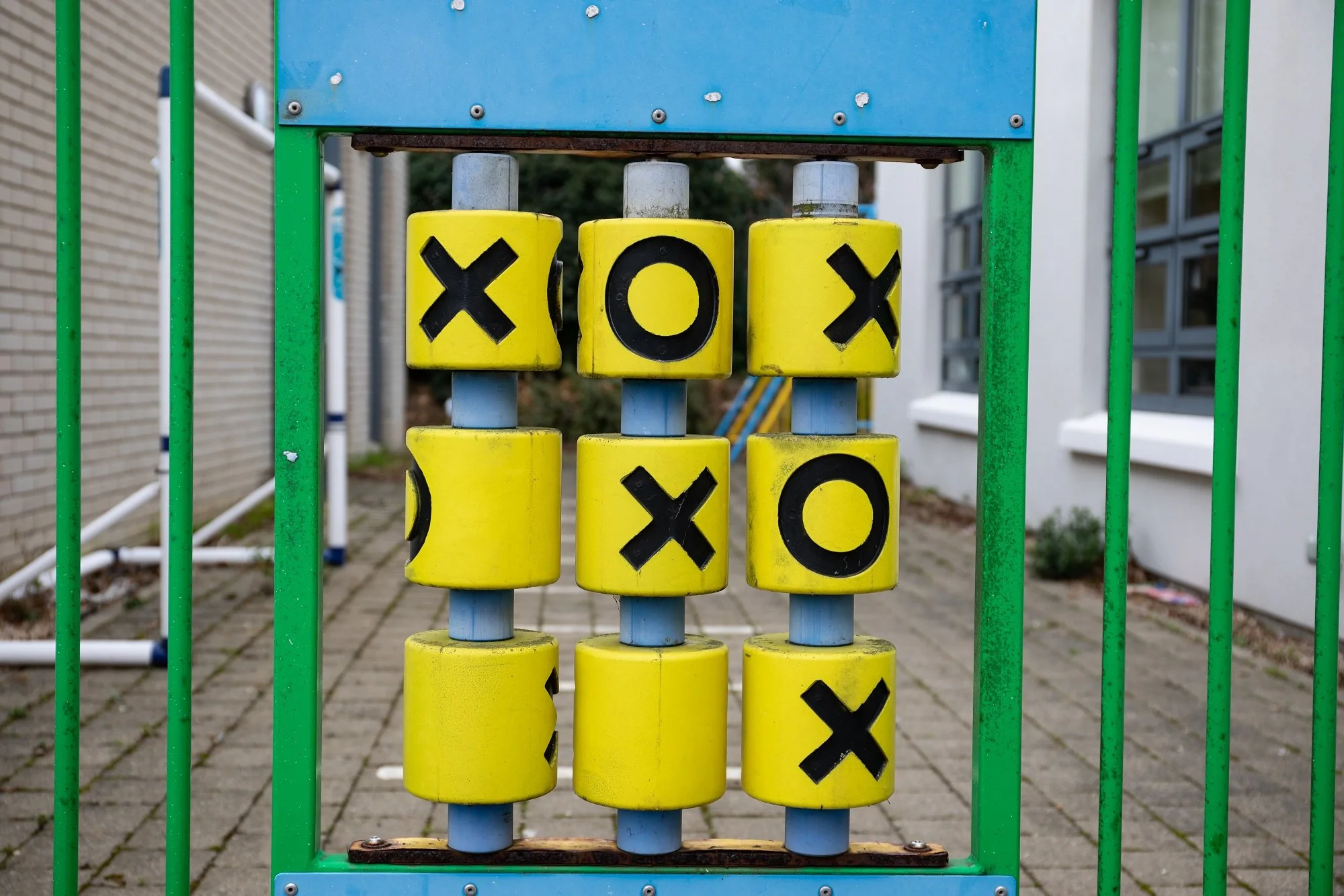 Close up of part of our playground