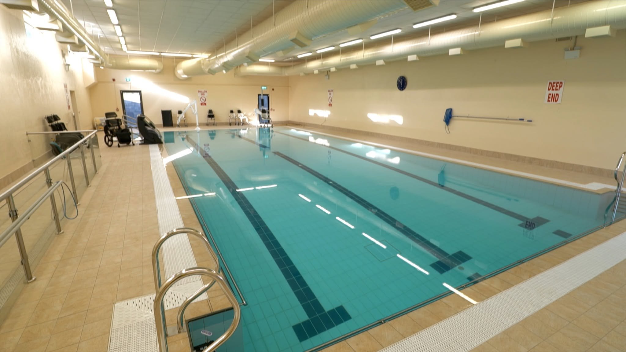 Hydrotherapy pool which students have access to