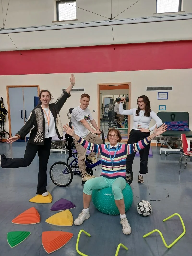 Enable Ireland staff in the gym area