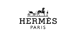Hermès Paris logo with horse-drawn carriage emblem