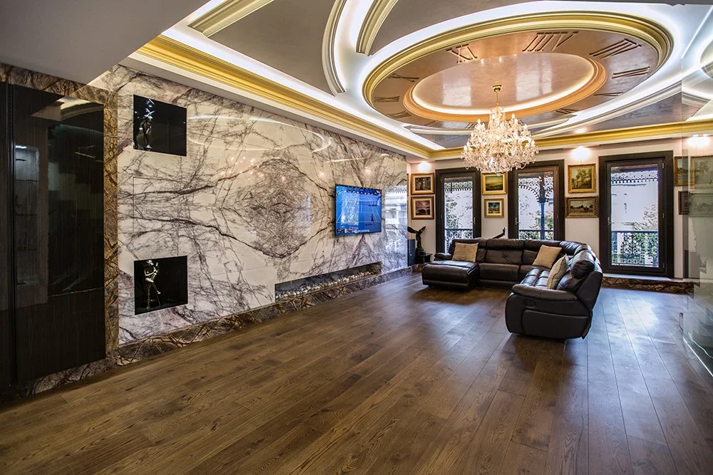 Luxury Residence: Marble & Gilded Ceilings