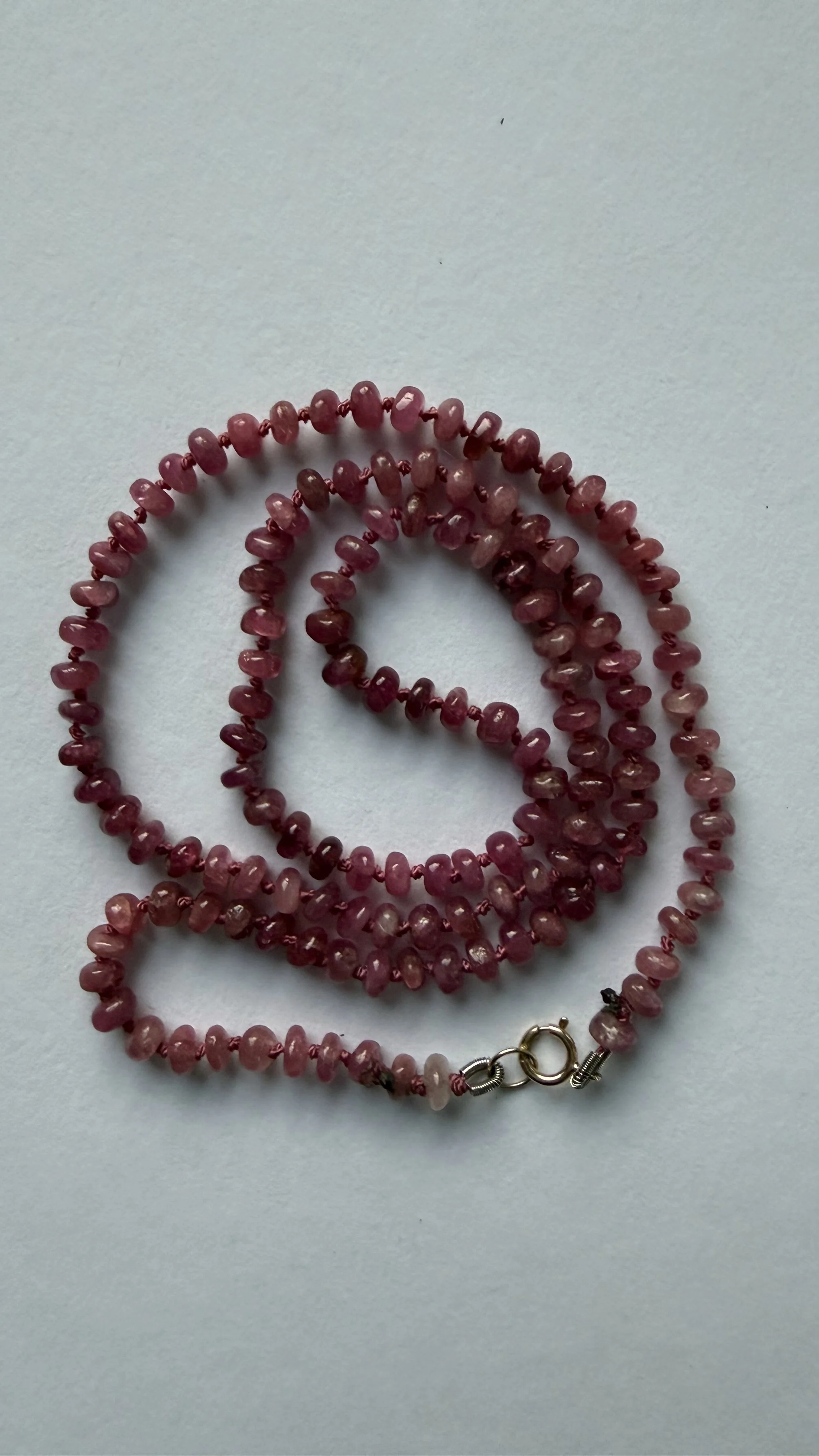 Pink Tanzanite Necklace