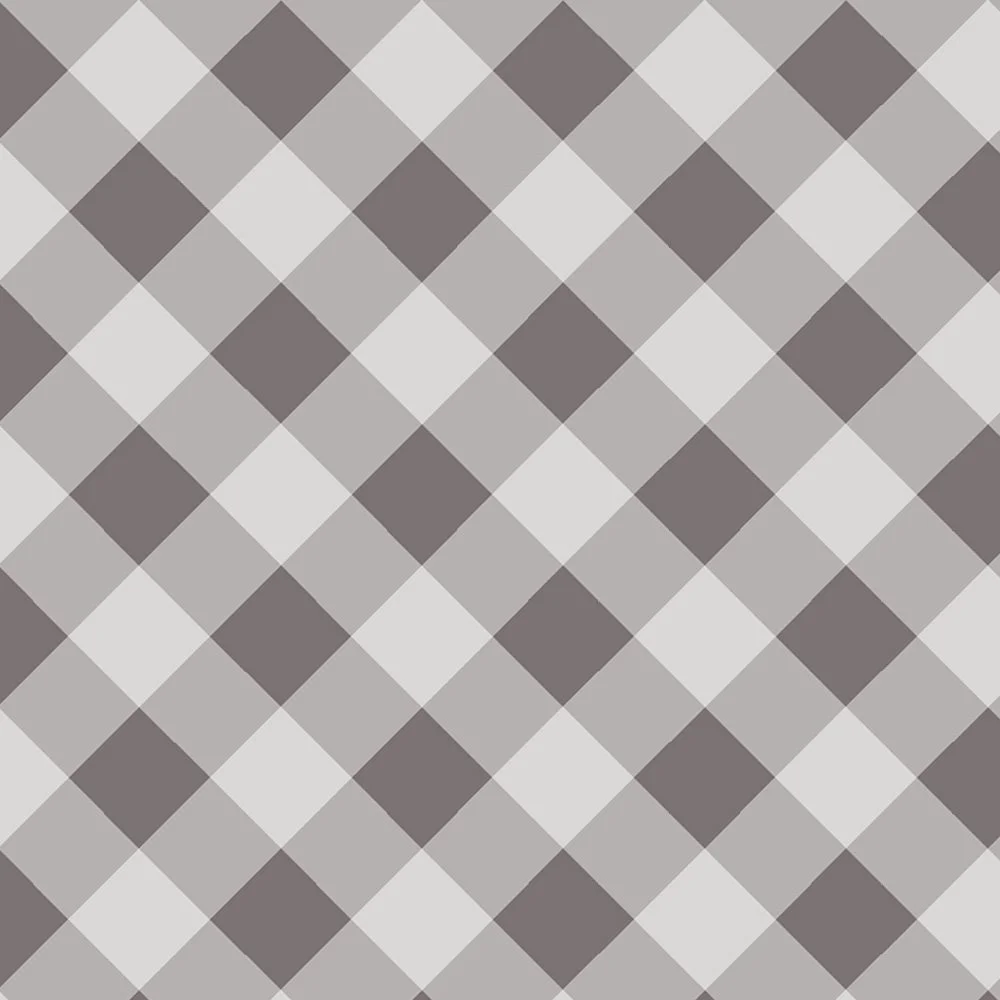Mulberry Check · blender: soft grey and mulberry gingham check