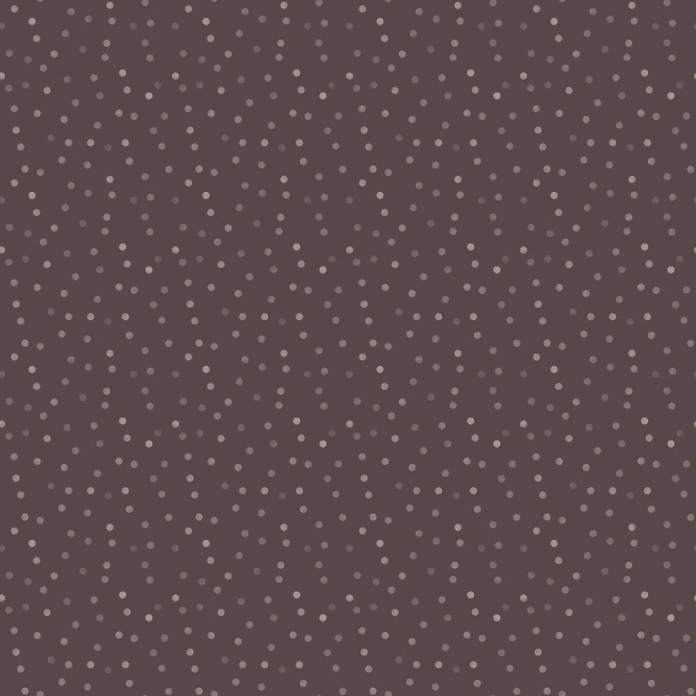 Softly Spotted · blender: tiny blush dots on espresso brown