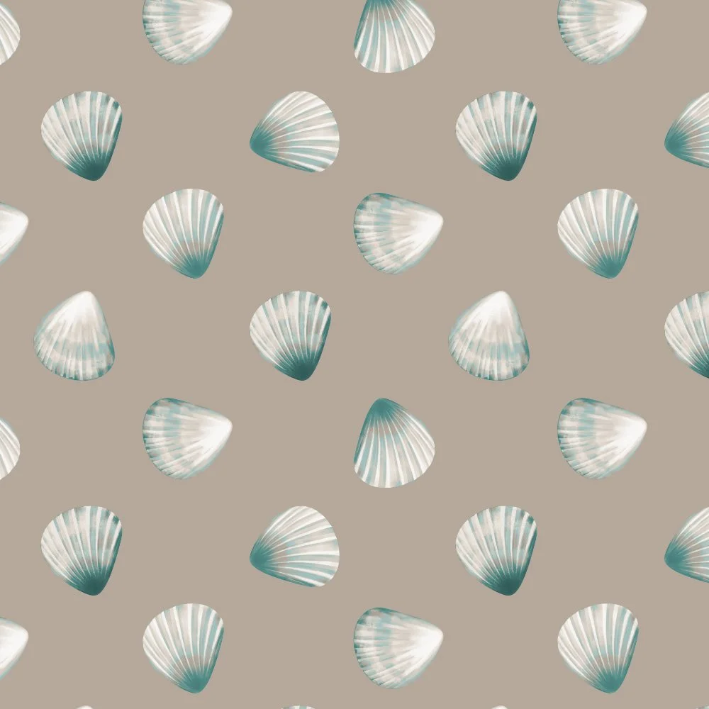 Seaside Keepsakes · blender: tossed scallop shells on sand