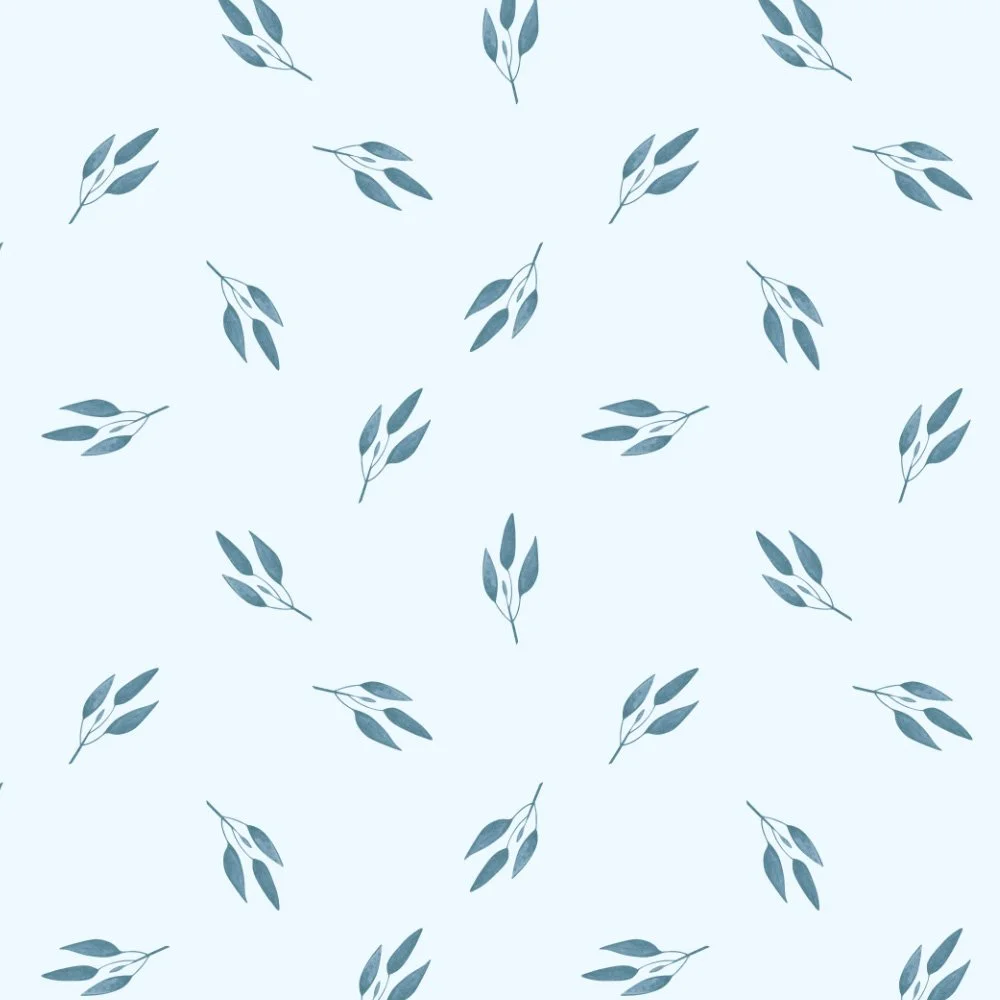 Falling Leaves · blender: drifting leaves on white