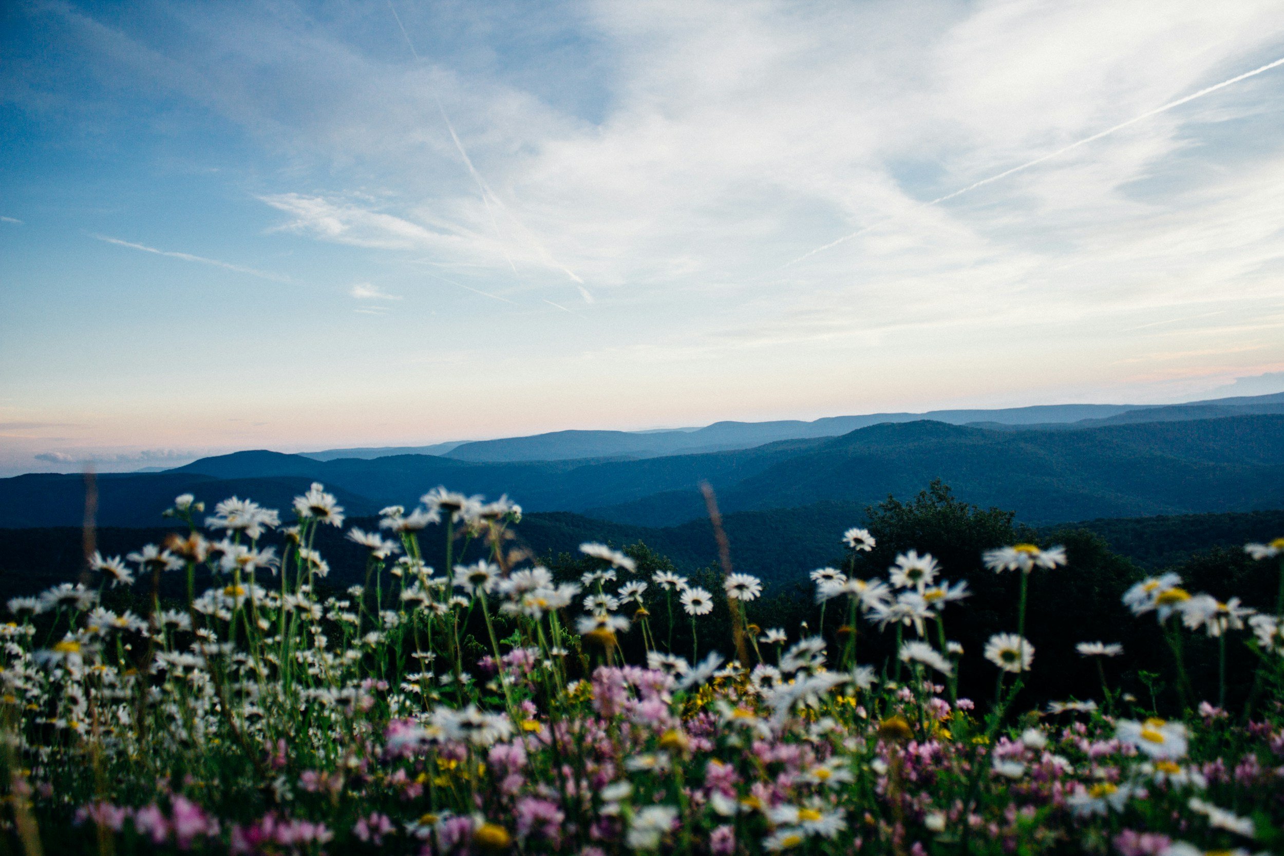 Mountain ridges of North-Central West Virginia, served by King & Perone injury, criminal defense and property damage lawyers in Weston, WV