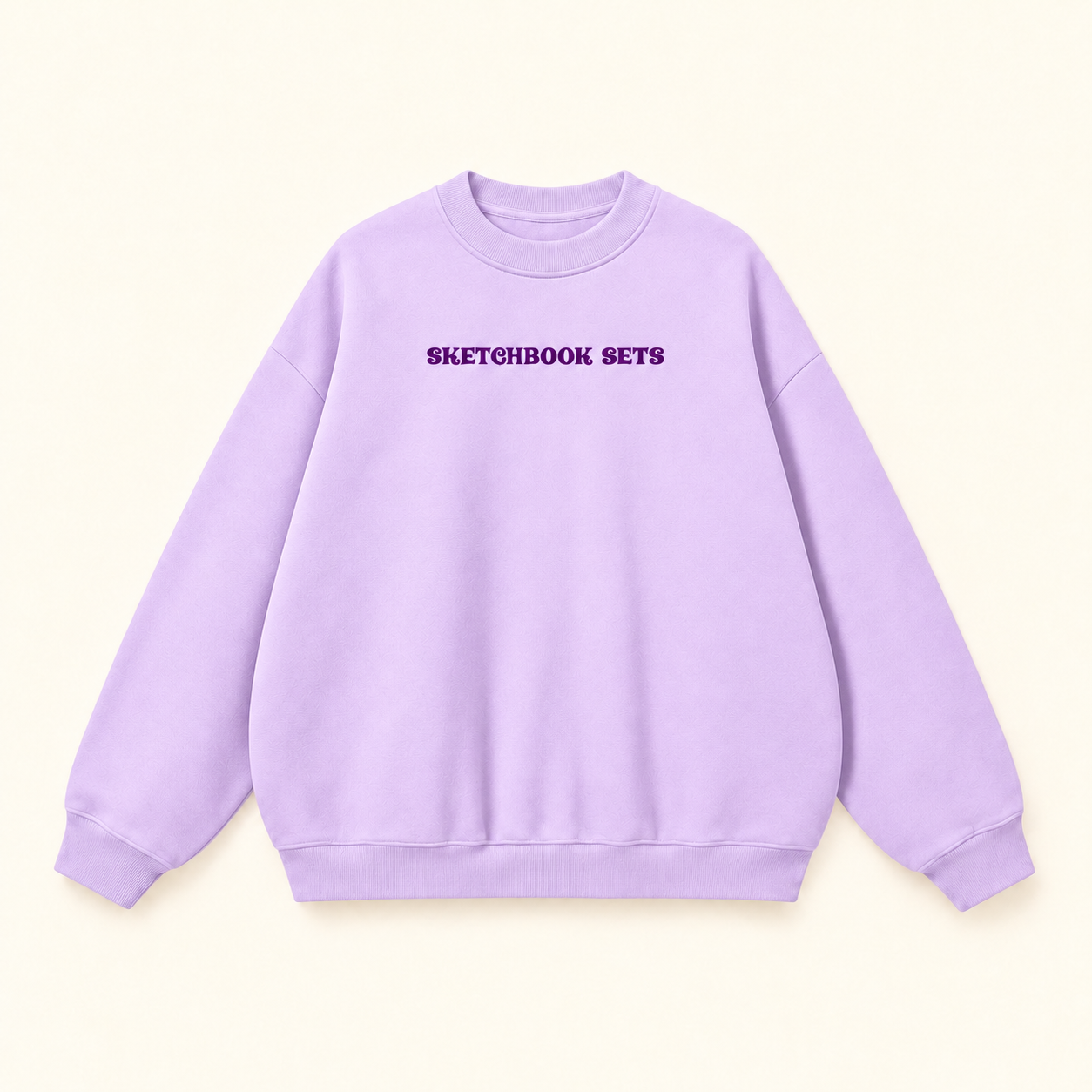 Pastel lavender Sketchbook Sets sweatshirt.png