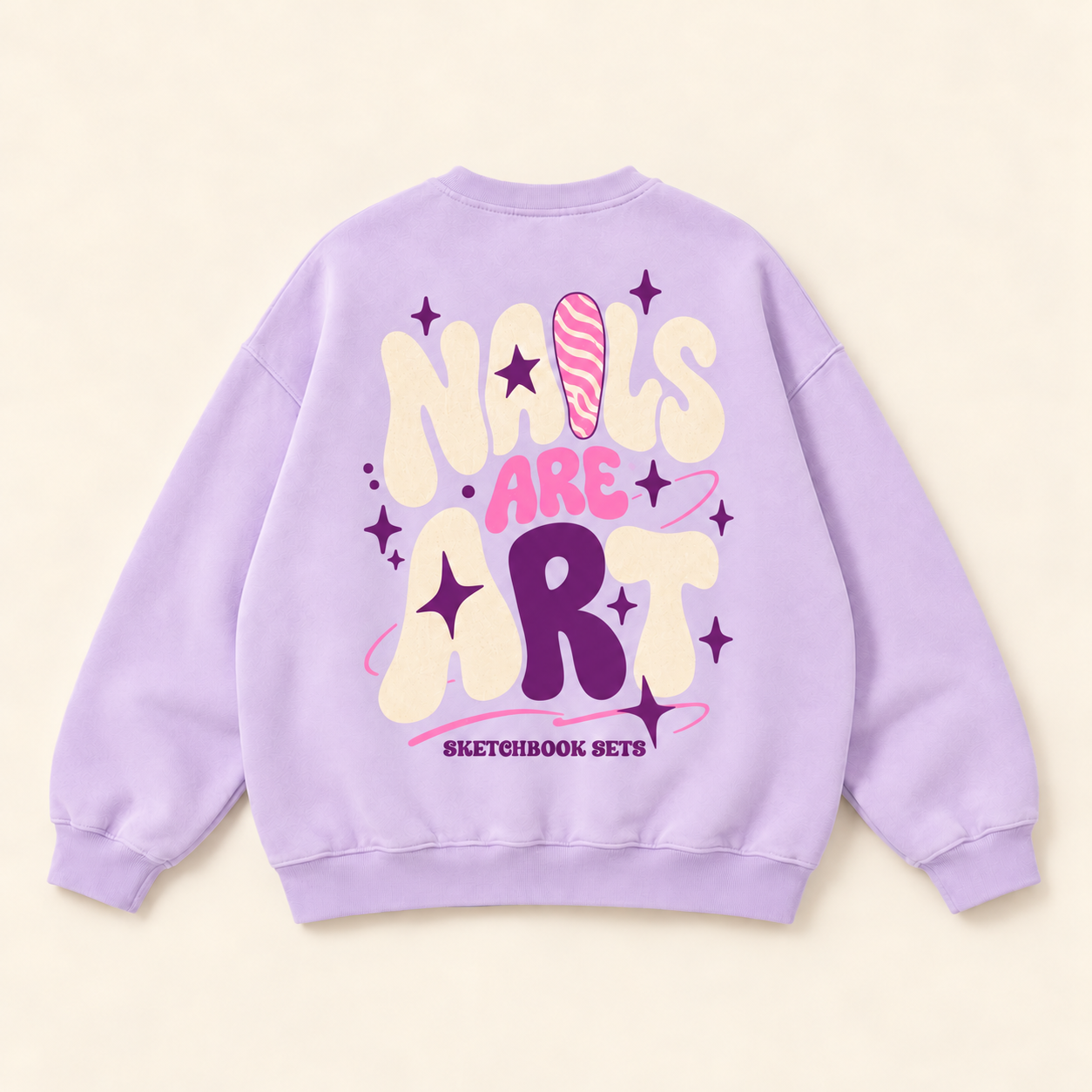 Lavender sweatshirt with solid plum sparkles-2.png