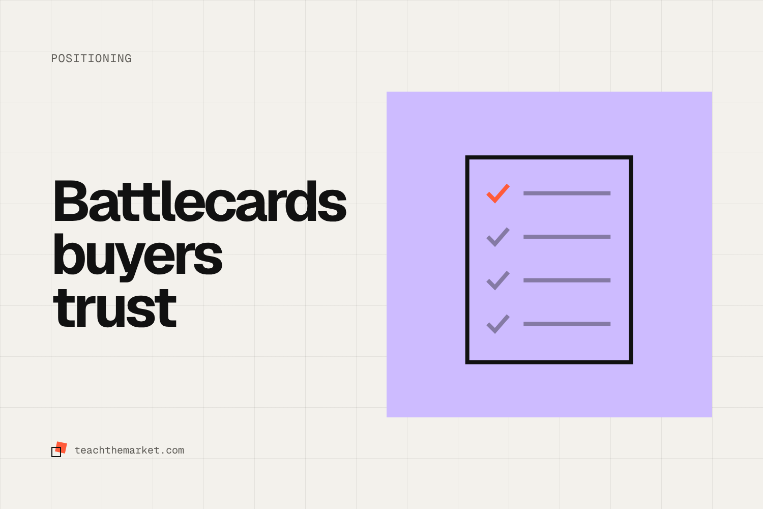 Competitive Positioning and Battlecards Buyers Actually Trust