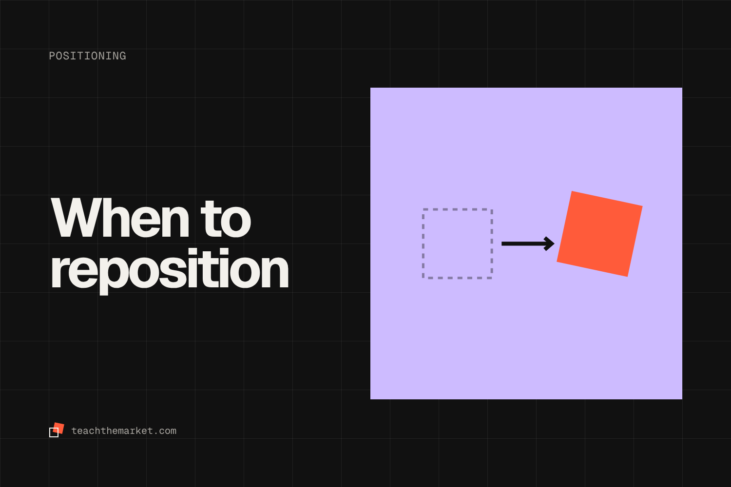 Repositioning a Growing SaaS Company: When and How to Change Your Positioning