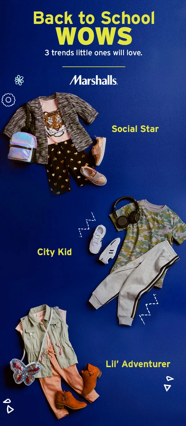 Marshalls · Back to School WOWS
