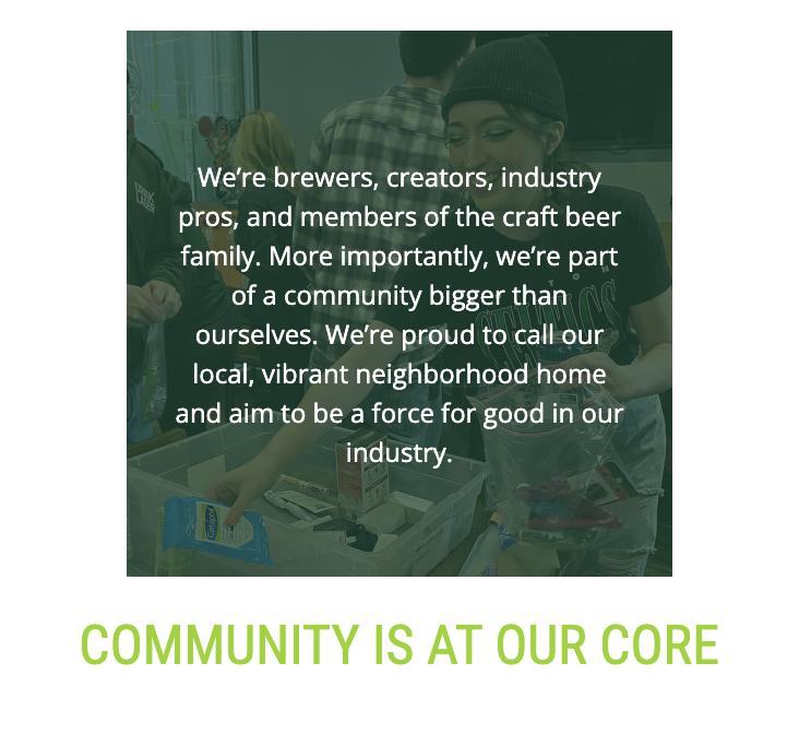 Community Is at Our Core