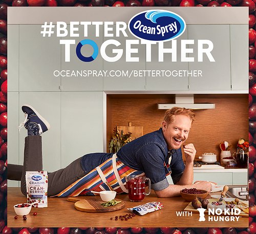 Ocean Spray #BetterTogether campaign featuring Jesse Tyler Ferguson.