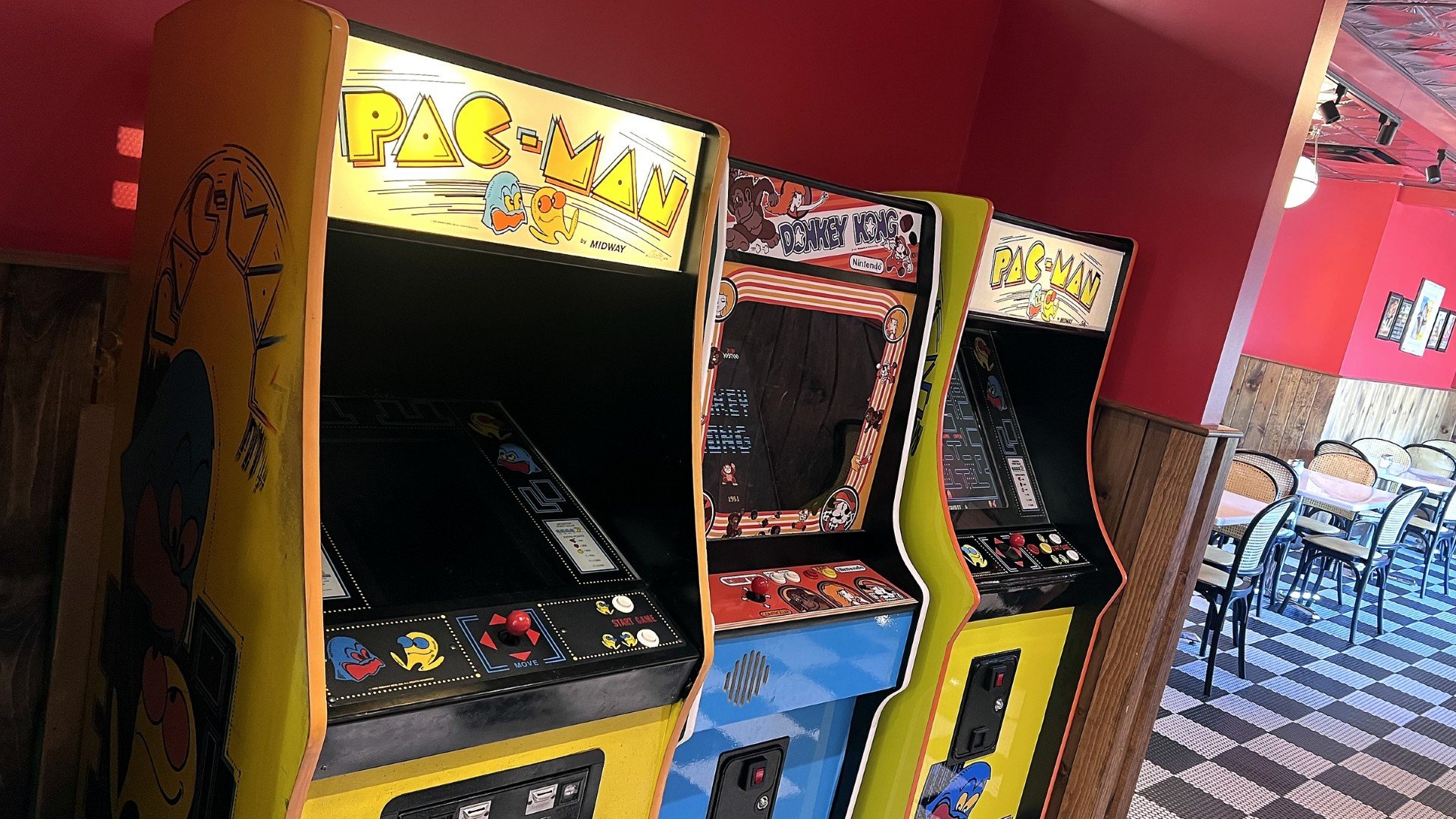 Arcade at the Spruce Creek Pizza - Kittery, Maine - Game and Sports TV