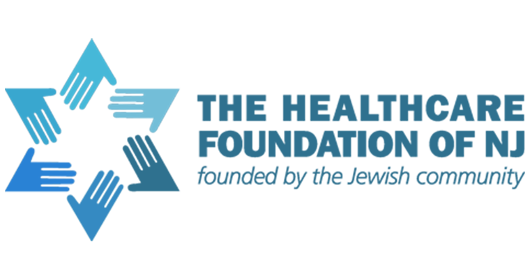 The Healthcare Foundation of New Jersey logo with tagline "founded by the Jewish community"