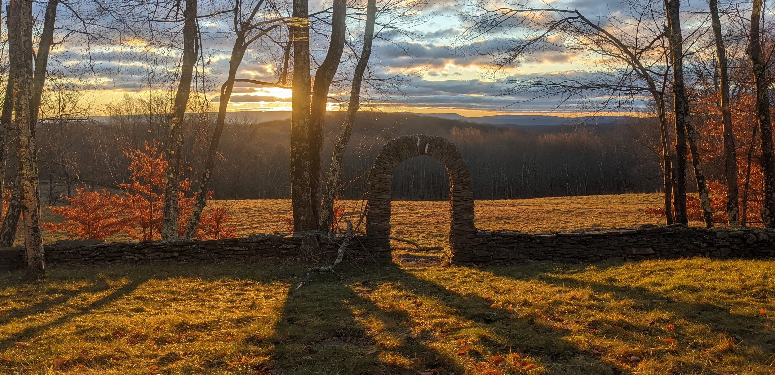 Archway entrance to field fall sunset2.jpg