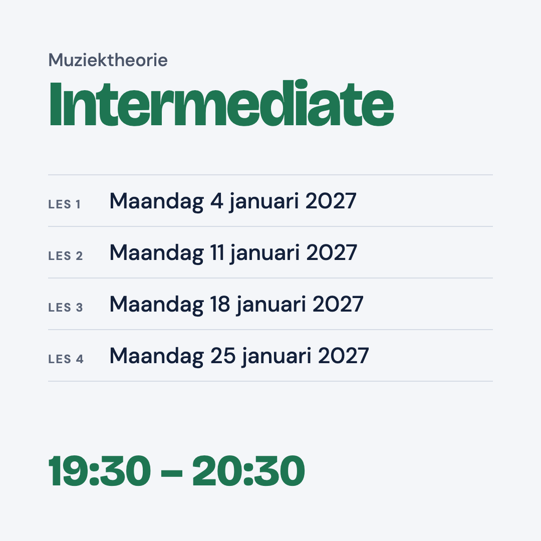 Muziektheorie voor Intermediates