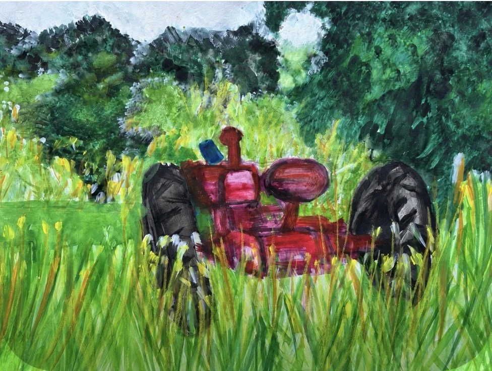 Forgotten Tractor  (watercolor)
