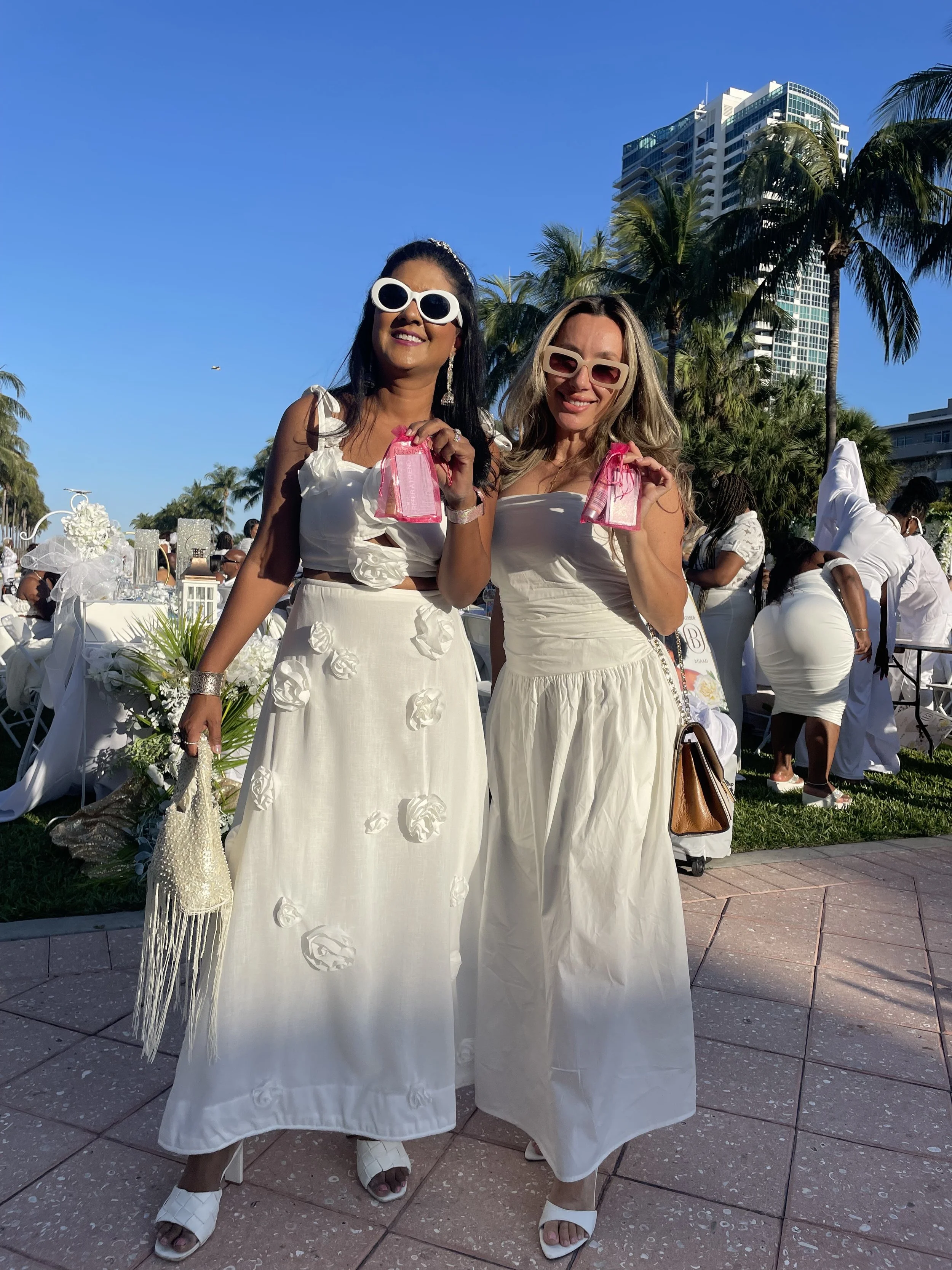 A NIGHT OF ELEGANCE:                                   SEAN DONALDSON HAIR X DINER EN BLANC MIAMI 