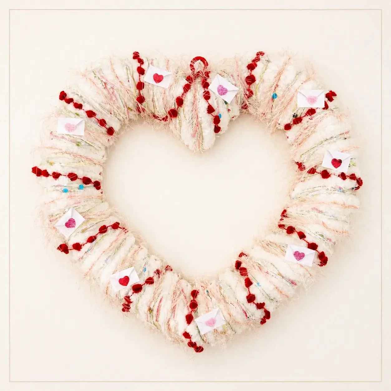 Handcrafted Romantic Heart Wreath