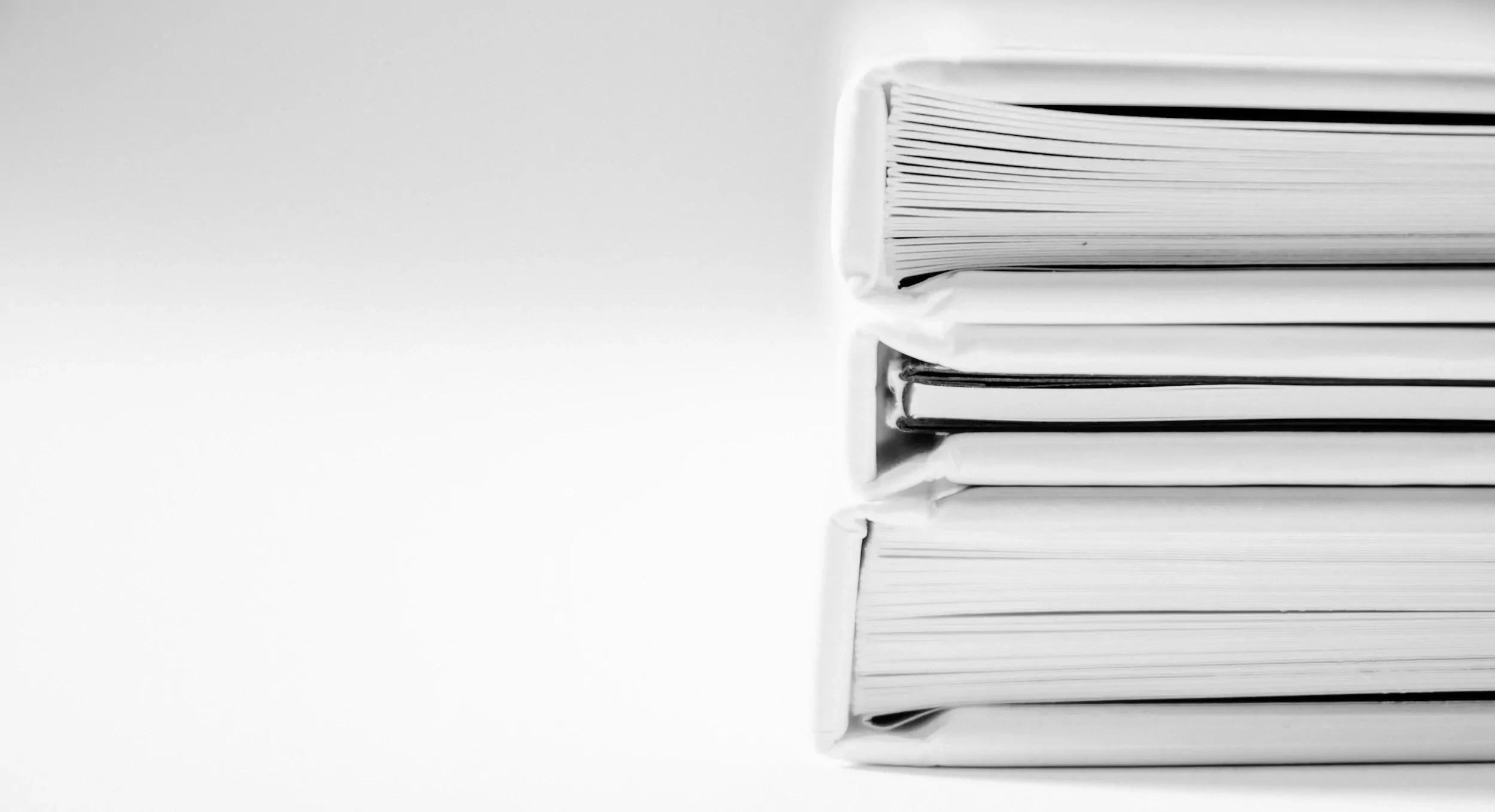 Stack of blank books