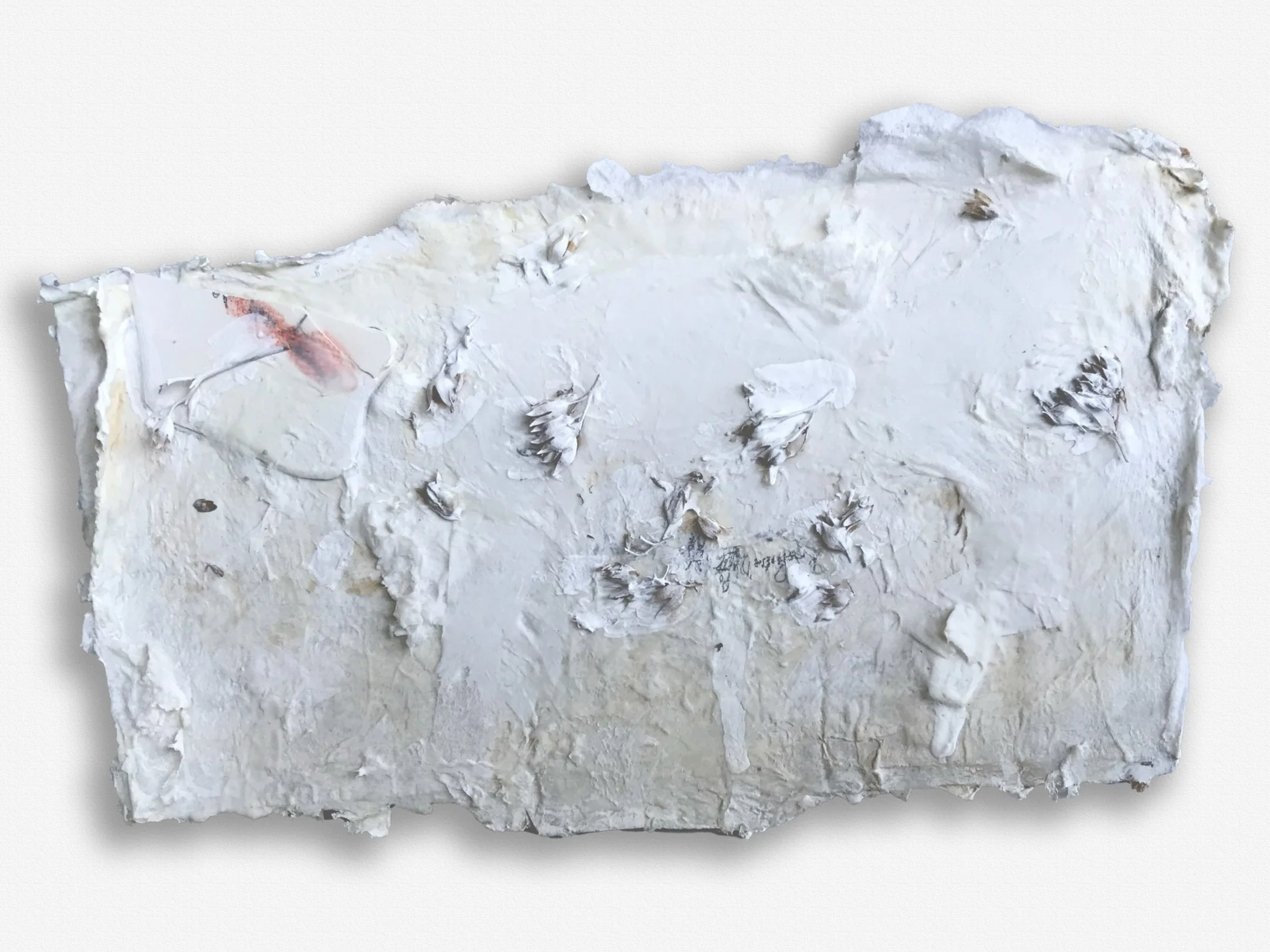 71/2"x41/2" cardboard, paper, paint, glue, pencil, organic material $85.