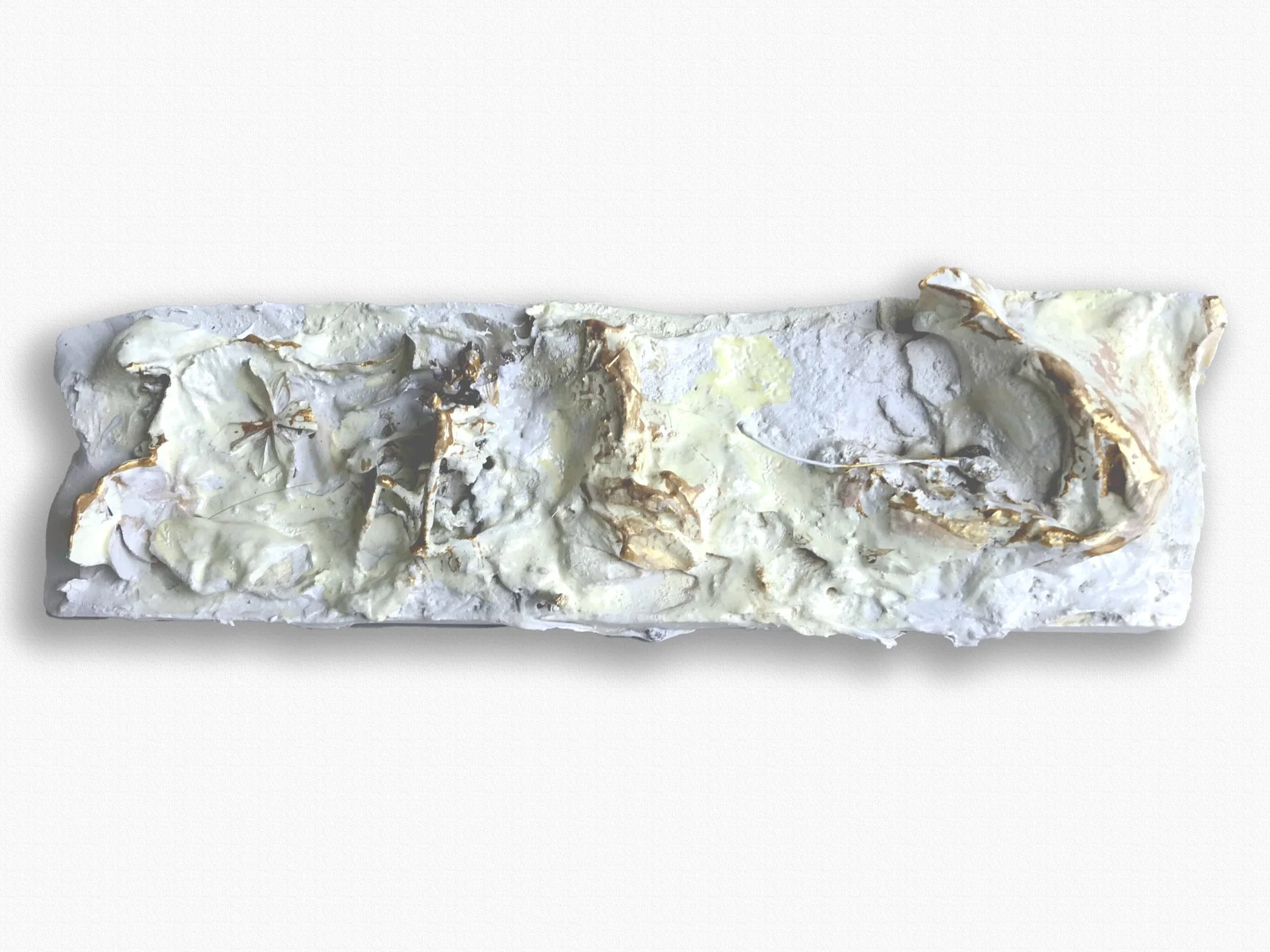 7"x2"" paper, glue, plaster, paint, organic material $40.