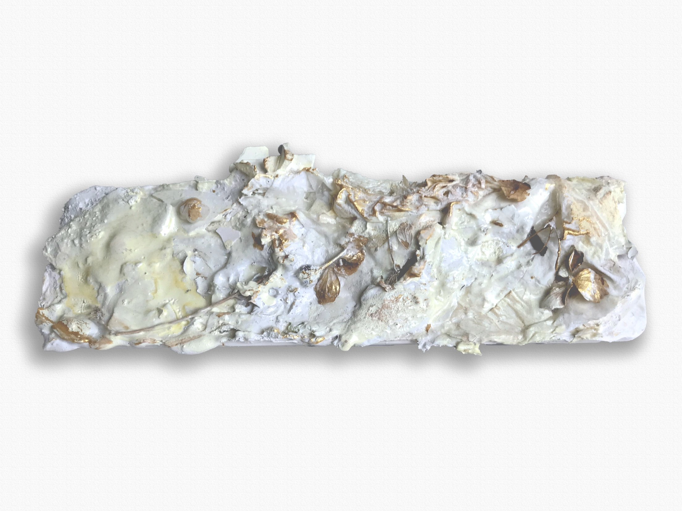 7"x2"" paper, glue, plaster, paint, organic material $40.