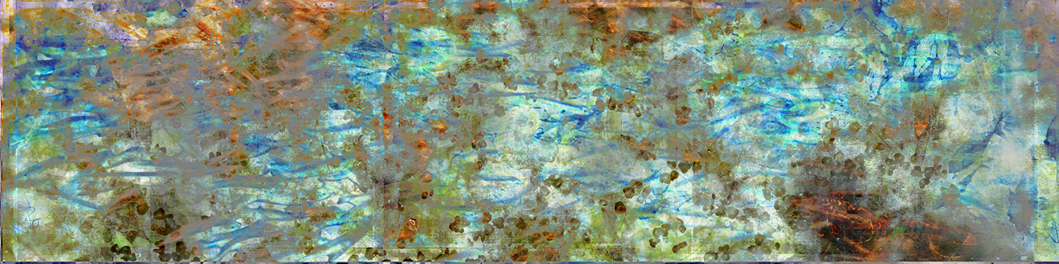 Rust Flowers 60" x 15"