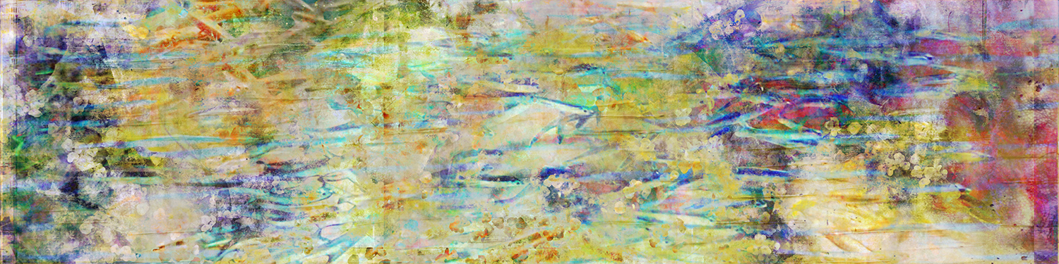 Green Blue Fish 60" x 15"