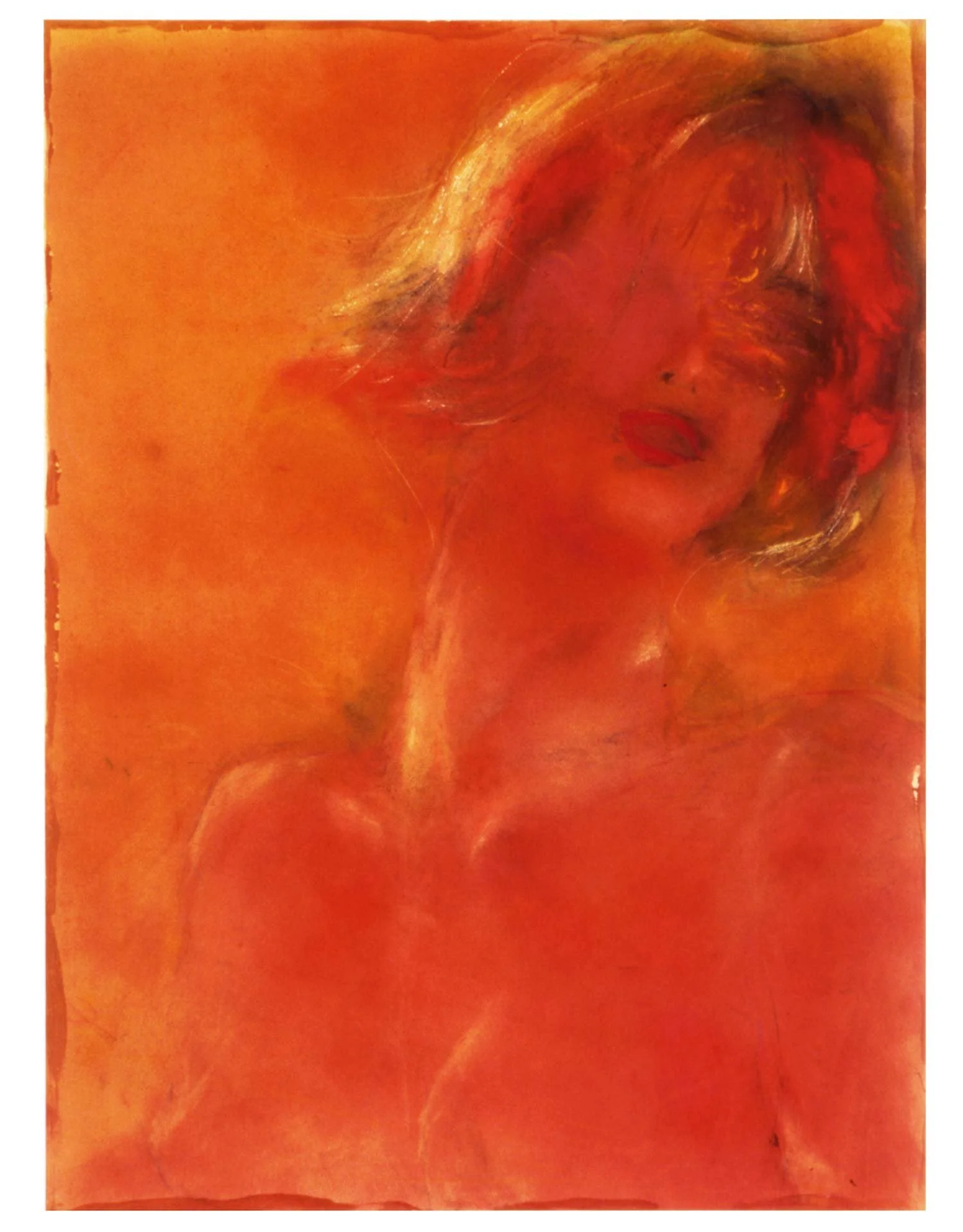 Pink Girl 17" x 23" pastel on paper $1100