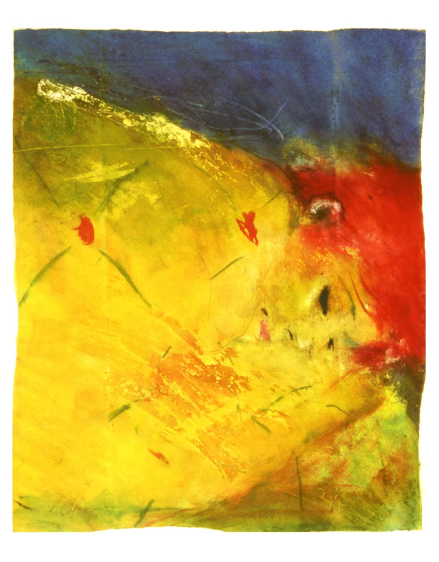 Sleeping 17" x 23" pastel on paper SOLD