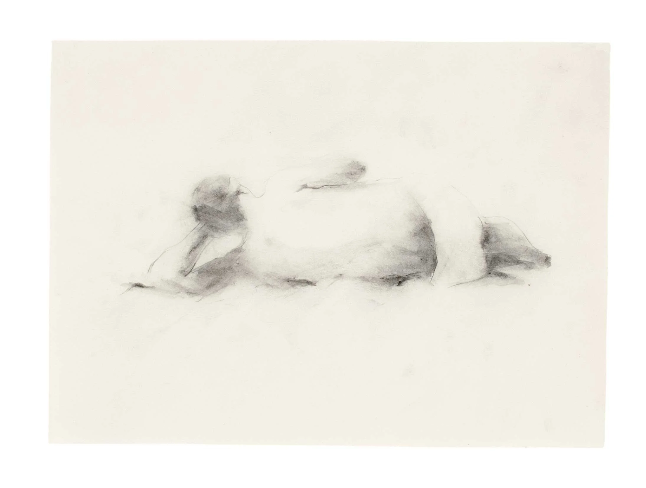 On the Beach 10 Bather 8" x 11" pencil on paper $250.