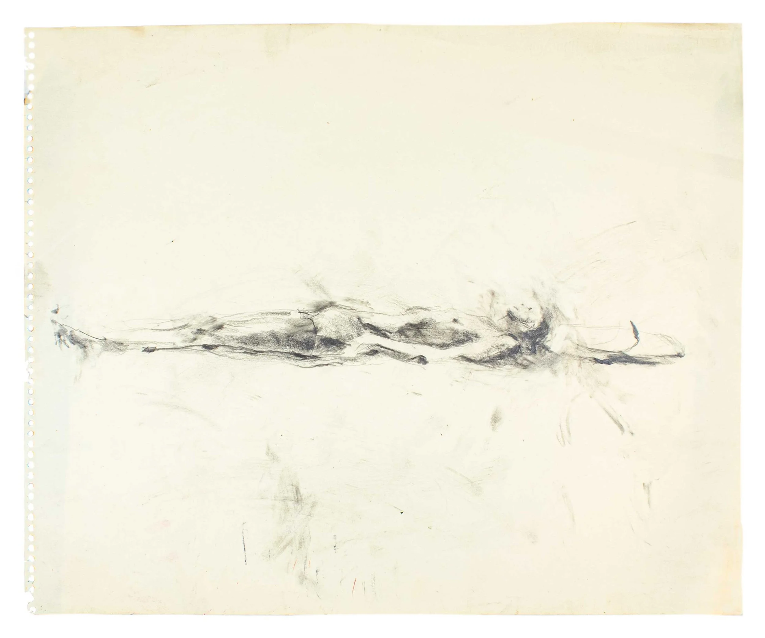 On the Beach 2  Bather 11" x 14" pencil on paper $450.