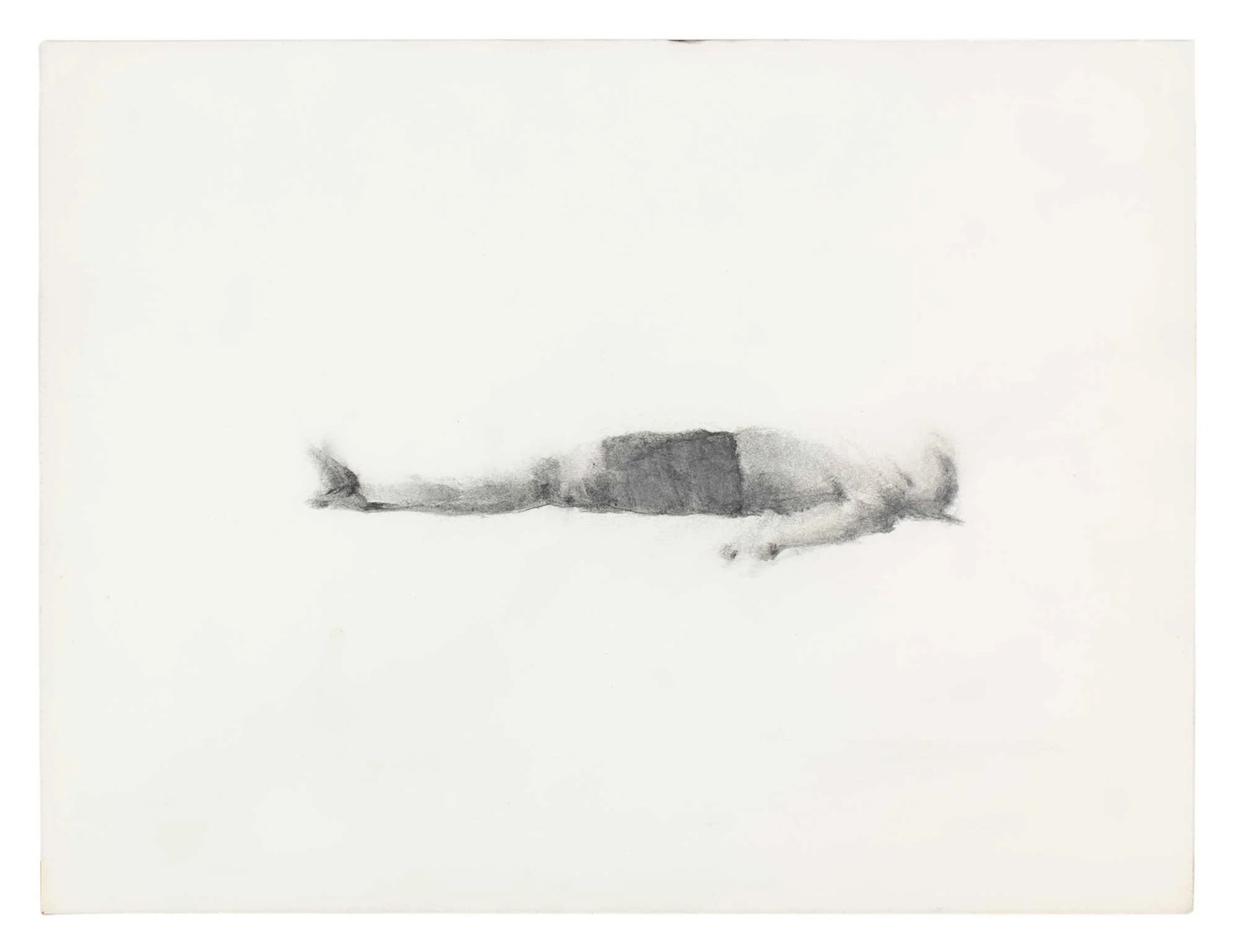 On the Beach 9 Bather 8" x 11" pencil on paper $250.