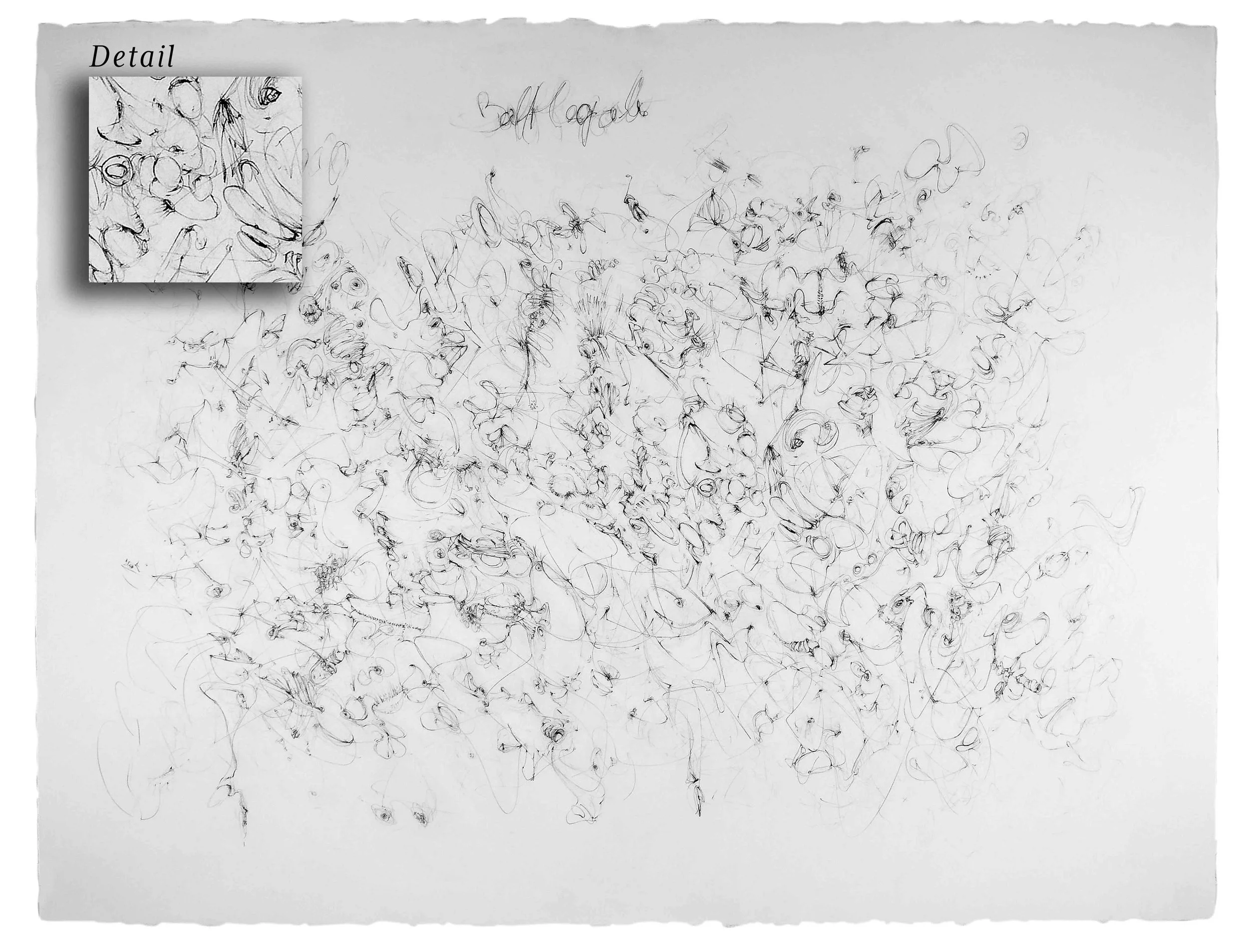 Bafflegab'  Pencil on Arches 221/2"x30"
