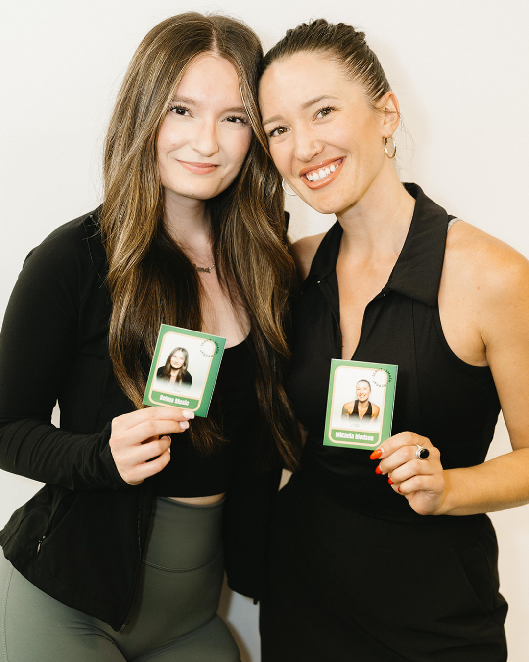 Corporate event trading cards printed at event from photo booth