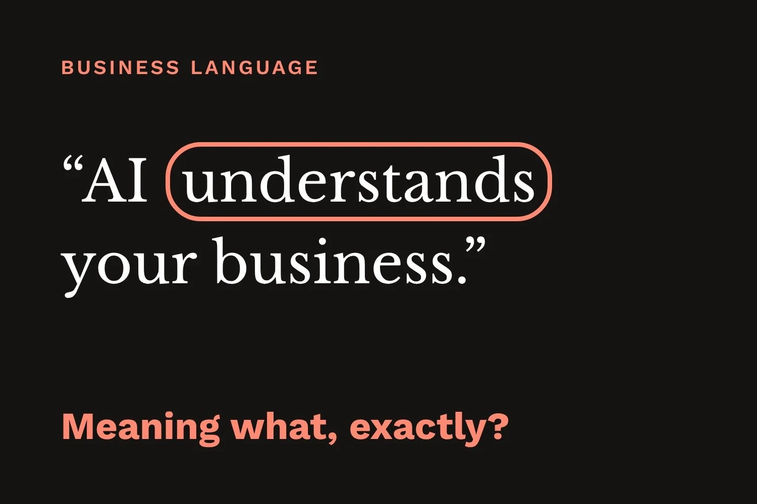The Trouble With Calling It “Intelligent”