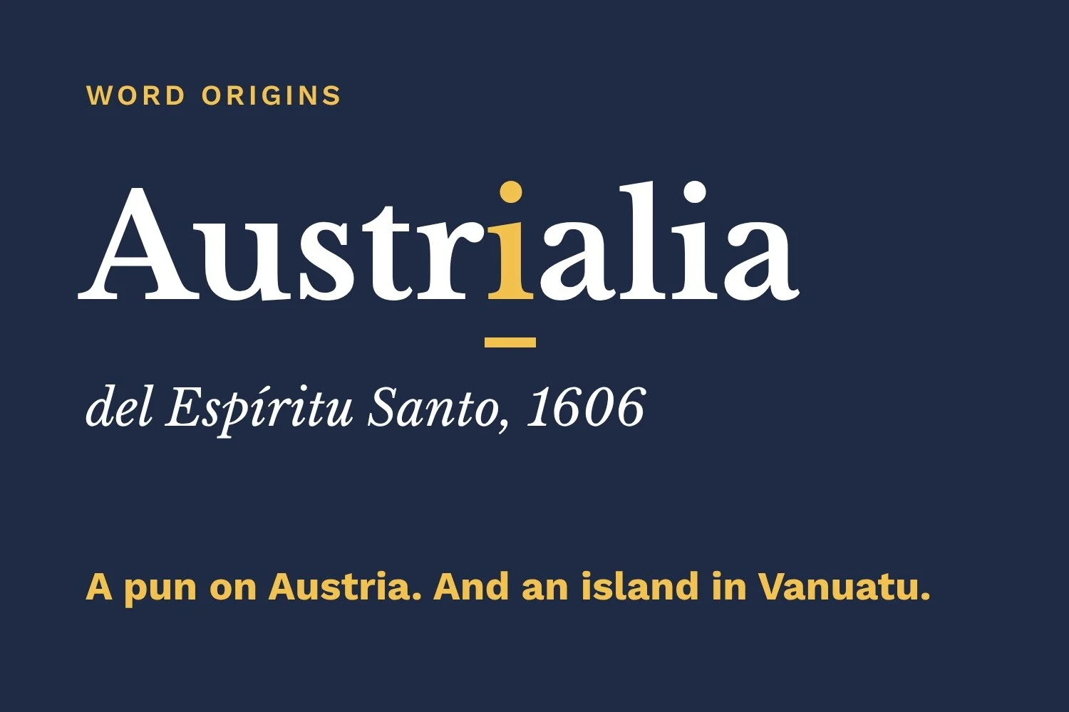 The First “Australia” Wasn’t Here