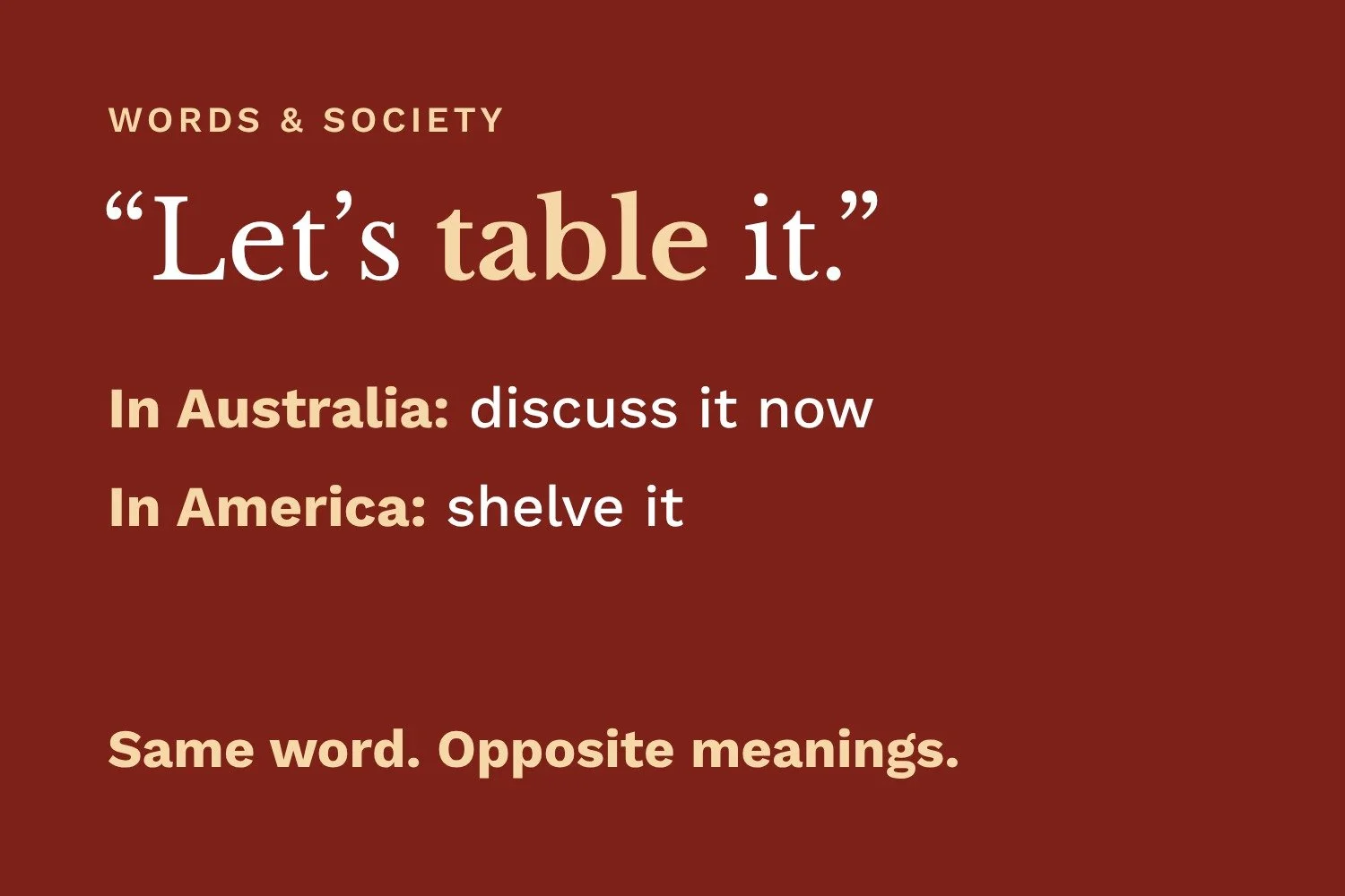 Words That Mean Their Own Opposite