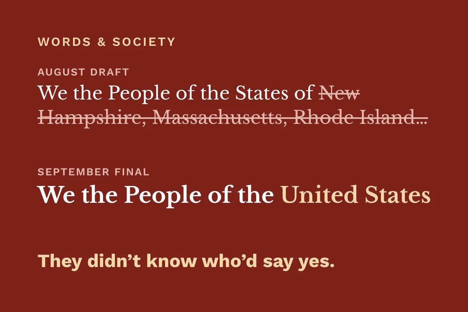 The Guest List That Changed a Nation