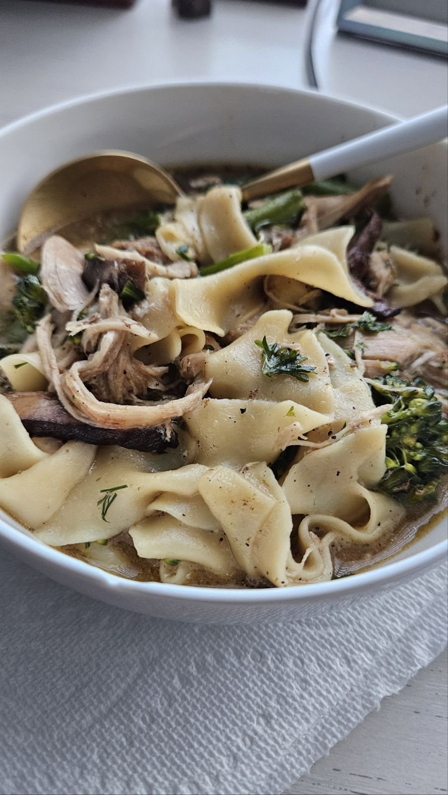 Homemade Pressure Cooker Chicken Noodle Soup (Even With Frozen Chicken!)