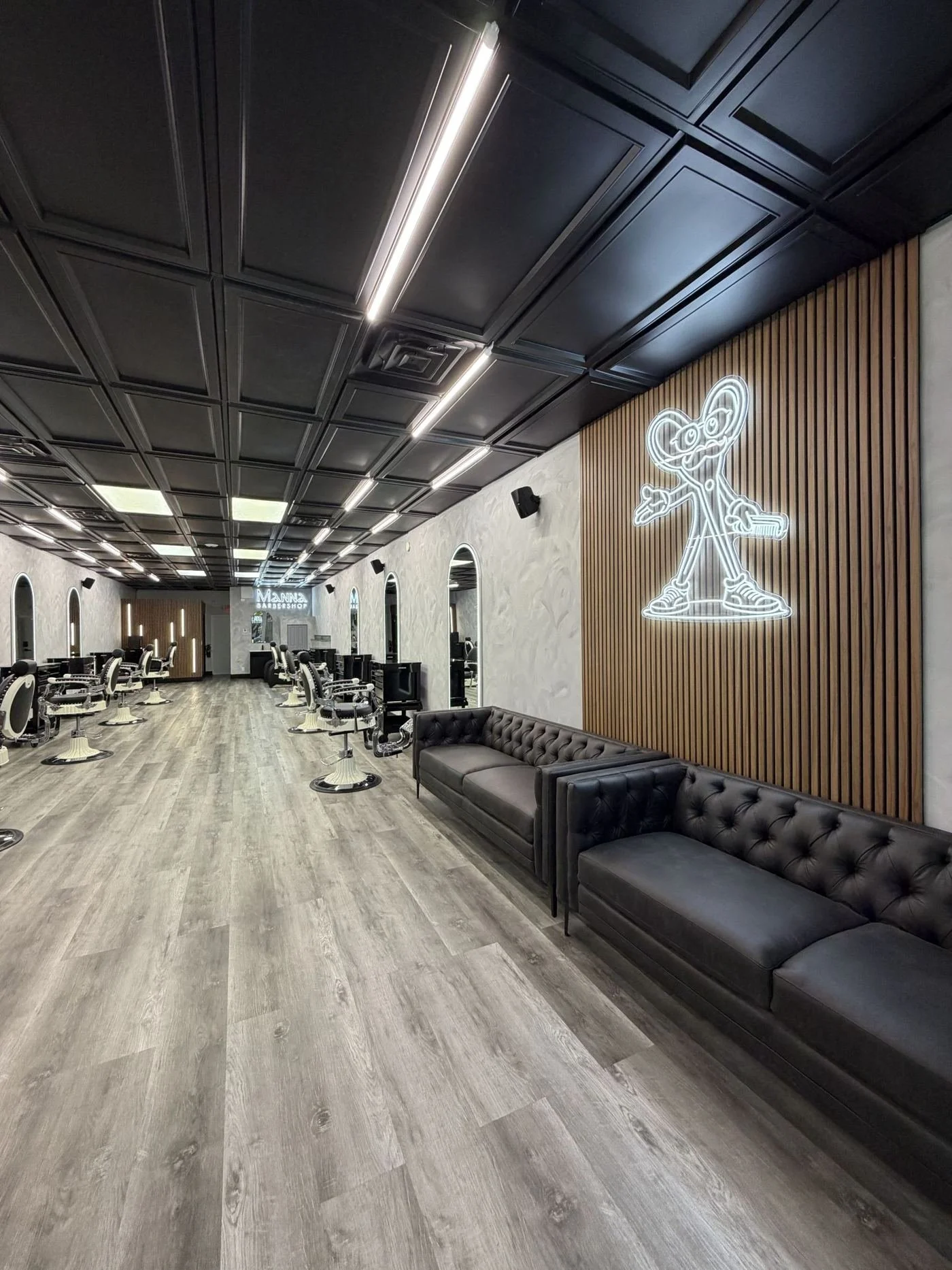 Barbershop after build-out