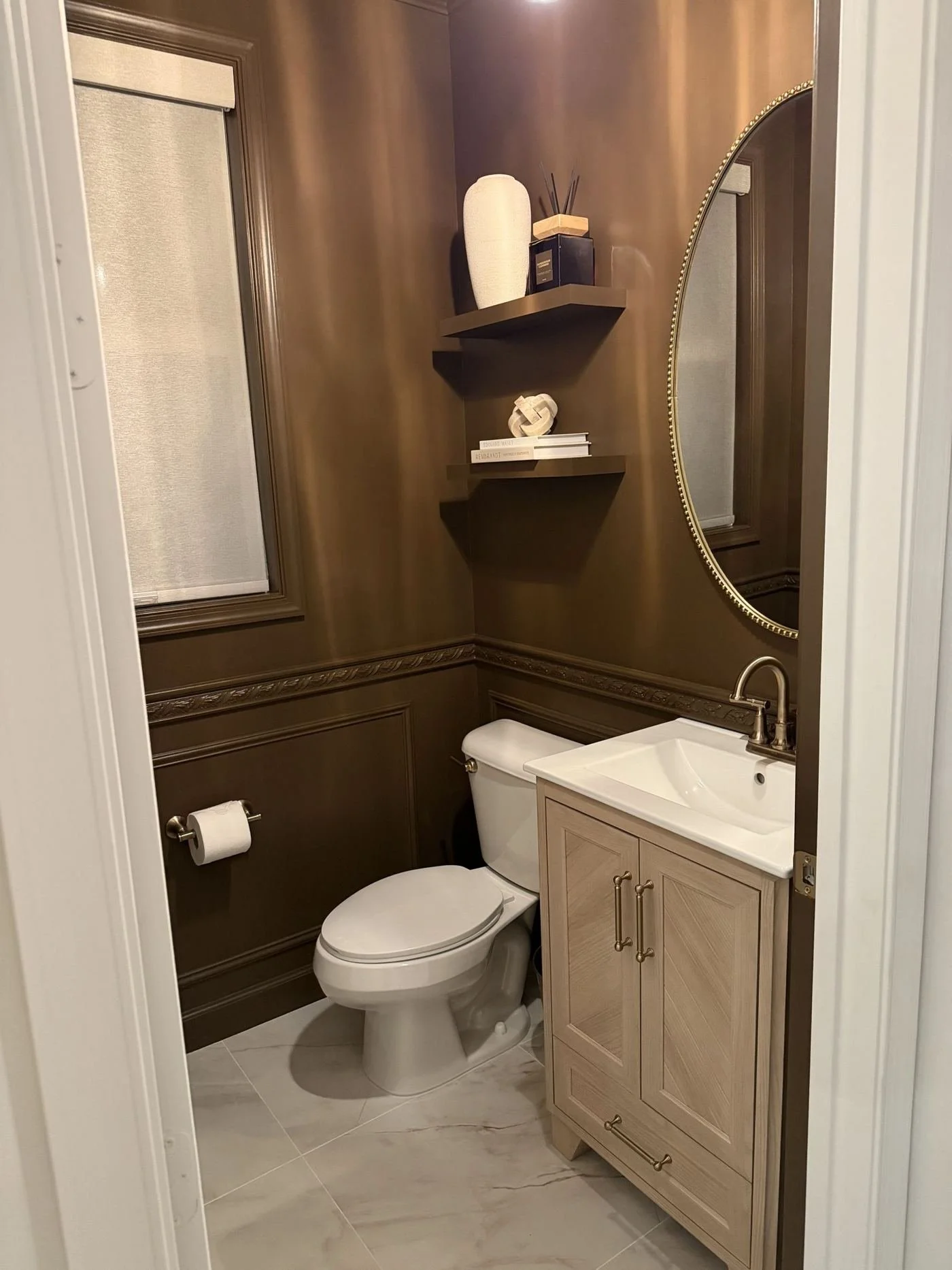 Half bathroom after remodel